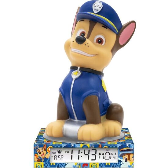 LAMPARA 3D CON DESPERTADOR PATRULLA CANINA PAW PATROL image 0