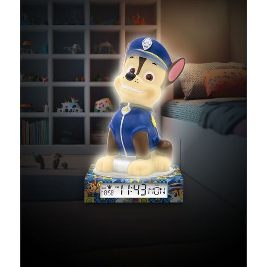 LAMPARA 3D CON DESPERTADOR PATRULLA CANINA PAW PATROL image 2