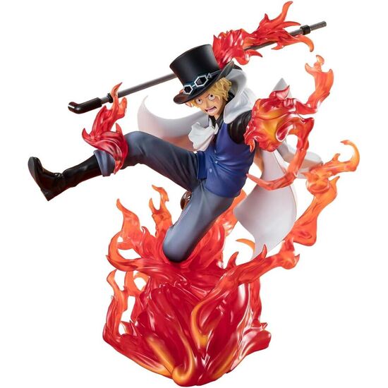 FIGURA FIGUARTS ZERO EXTRA BATTLE SABO FIRE FITS ROOK CHECK ONE PIECE 19CM image 3
