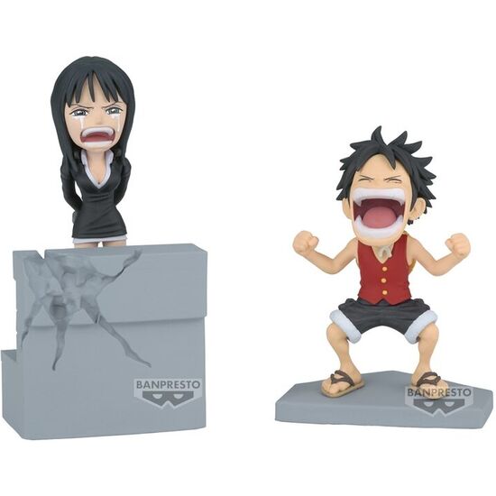FIGURA LUFFY & NICO ROBIN WORLD COLLECTABLE ONE PIECE 10CM image 0