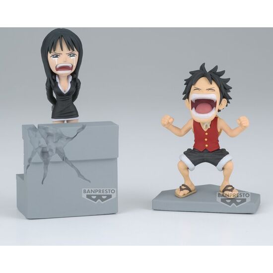 FIGURA LUFFY & NICO ROBIN WORLD COLLECTABLE ONE PIECE 10CM image 1