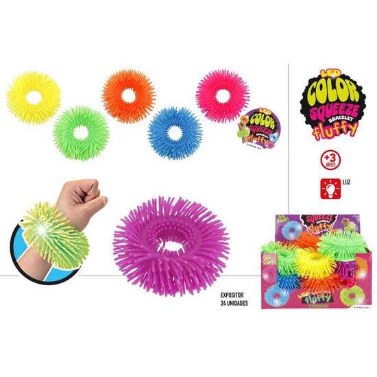 PULSERA SQUEEZY CON LUZ LED. - MODELOS SURTIDOS image 0