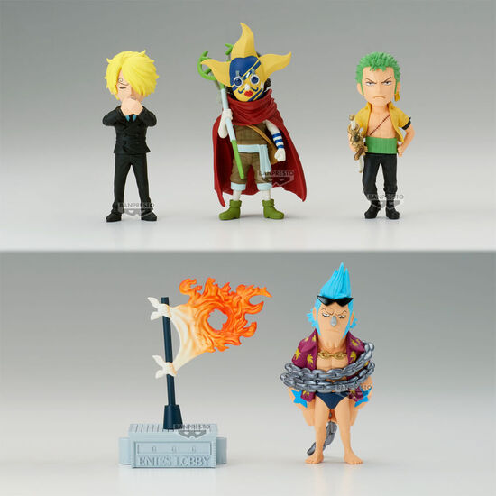 FIGURA WORLD COLLECTABLE ENIES LOBBY 02 ONE PIECE 7CM SURTIDO image 1