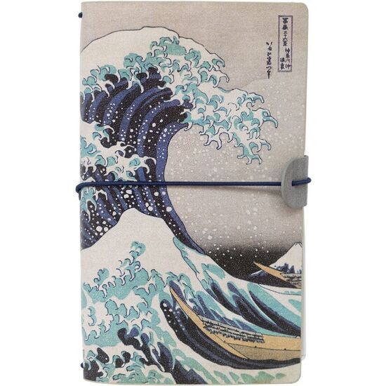 CUADERNO DE VIAJE LA GRAN OLA DE KANAGAWA HOKUSAI image 0