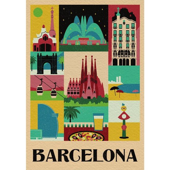 PUZZLE BARCELONA STYLE IN THE CITY 1000PZS image 0