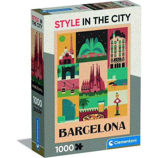 PUZZLE BARCELONA STYLE IN THE CITY 1000PZS image 1