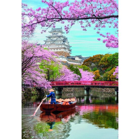 PUZZLE HIMEJI CASTLE IN SPRING HIGH QUALITY 1000PZS image 0