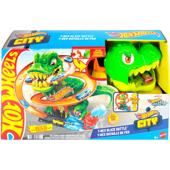 PISTA ESTACION DE BOMBEROS T-REX CITY HOT WHEELS image 0