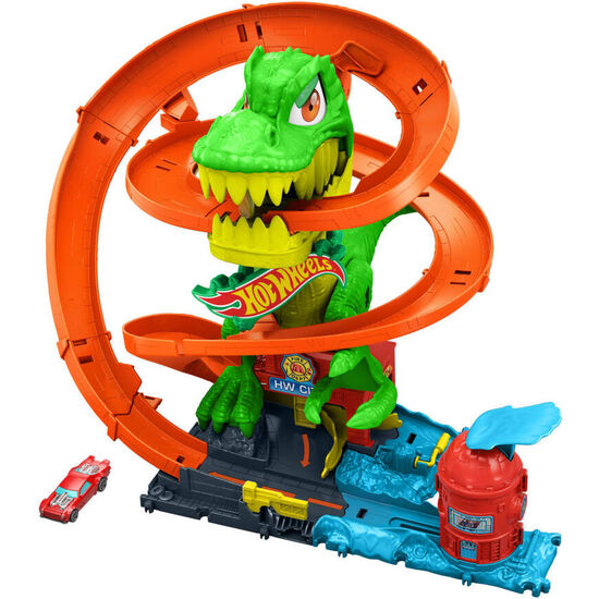 PISTA ESTACION DE BOMBEROS T-REX CITY HOT WHEELS image 1