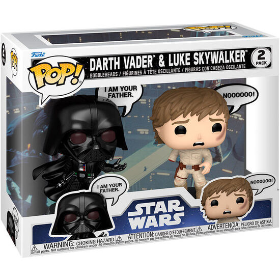 BLISTER 2 FIGURAS POP STAR WARS DARTH VADER & LUKE SKYWALKER image 0