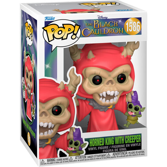 FIGURA POP DISNEY EL CALDERO NEGRO HORNED KING WITH CREEPER image 1