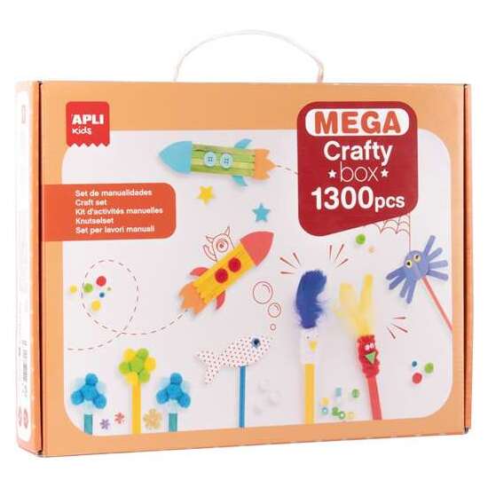 SET DE MANUALIDADES CON 1300 ACCESORIOS. CONTIENE MANUAL DE INSTRUCCIONES DE USO Y GUÍA CREATIVA image 0