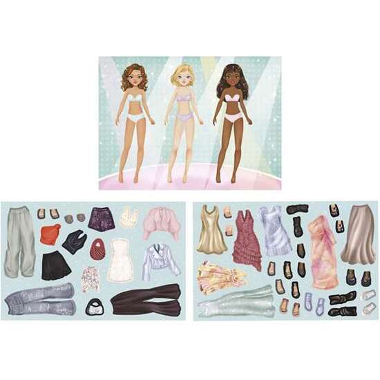 JUEGO MAGNETICO FASHION SHOW 42 PZAS. CREA TUS PROPIOS LOOKS COMO UNA DISEÑADORA 30X3,5X28 CM image 3