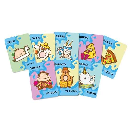 JUEGO TACO, GATO WATERPROOF. CON 64 CARTAS RESISTENTES AL AGUA INCLUYE BOLSA image 1