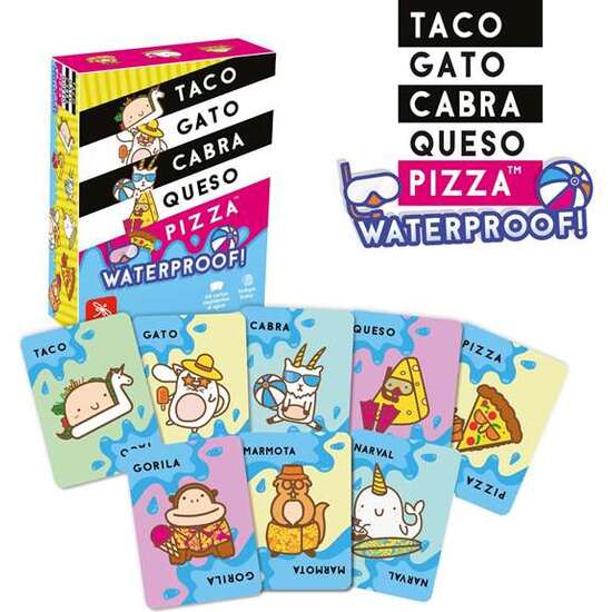JUEGO TACO, GATO WATERPROOF. CON 64 CARTAS RESISTENTES AL AGUA INCLUYE BOLSA image 2