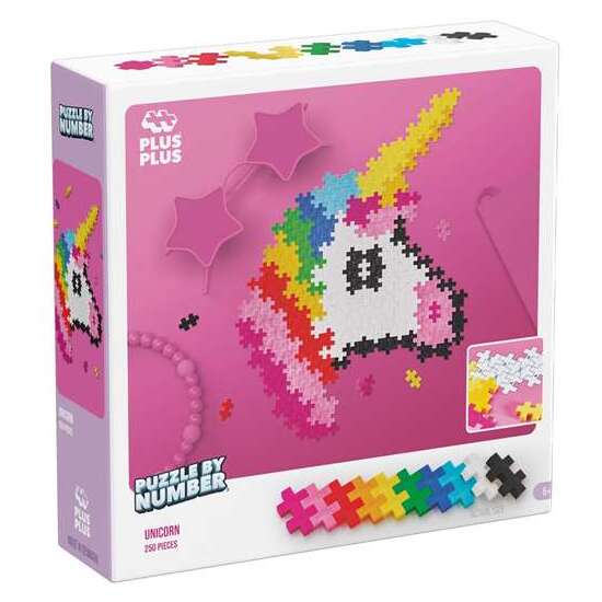 JUEGO UNICORNIO 250 PIEZAS PUZZLE BY NUMBE image 0