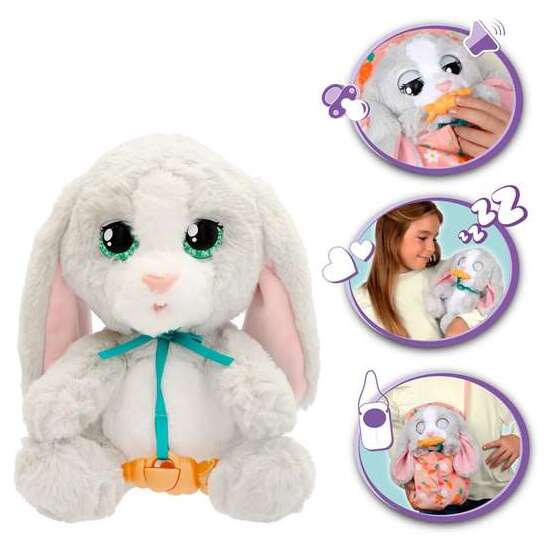 PELUCHE CACHORRO BUNNY BABY PAWS, CON SONIDO Y BOLSA TRANSPORTABLE PERSONALIZADA image 1
