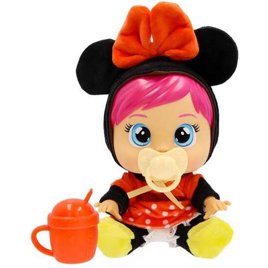 MUÑECO BEBE LLORON MINNIE LOVING CARE. INCLUYE BIBERON Y CHUPETE image 0