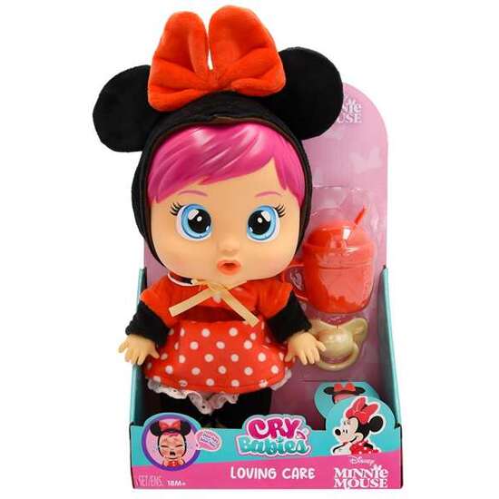 MUÑECO BEBE LLORON MINNIE LOVING CARE. INCLUYE BIBERON Y CHUPETE image 2