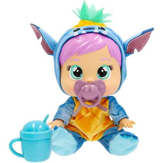 MUÑECO BEBE LLORON STITCH LOVING CARE. INCLUYE BIBERON Y CHUPETE image 0