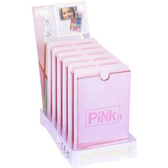 MINI ESPEJO MAQUILLAJE PINK IT . CON 8 SOMBRAS DE OJOS Y UN APLICADOR DE DOBLE PUNTA. image 3