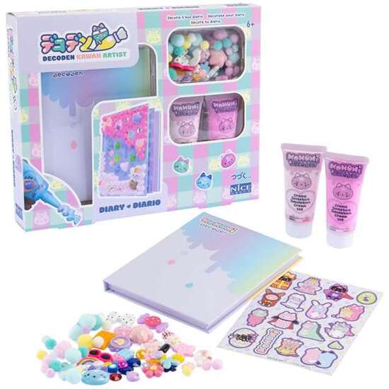 DECODEN DIARIO. SET PARA DECORAR CON CREMA. INCLUYE 2 CREMAS, BOQUILLAS, ESPÁTULA ,PINZAS, AMULETOS Y POMPONES. image 0