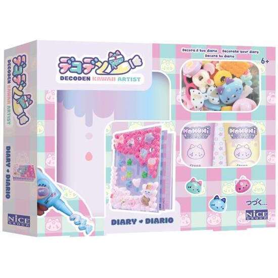DECODEN DIARIO. SET PARA DECORAR CON CREMA. INCLUYE 2 CREMAS, BOQUILLAS, ESPÁTULA ,PINZAS, AMULETOS Y POMPONES. image 1