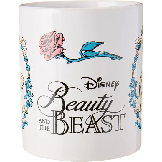 SET TAZA + LLAVERO + POSAVASOS LA BELLA Y LA BESTIA DISNEY image 2