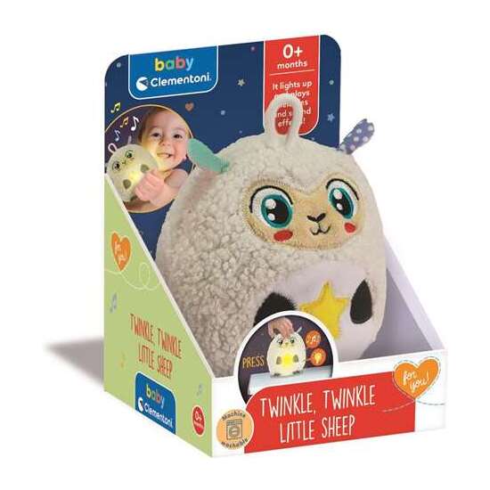 PELUCHE OVEJITA BRILLANTE CON SONIDOS. 16X12X12 CM image 0
