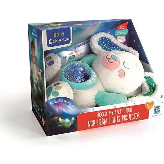 PELUCHE CONEJITO POLAR AURORA BOREAL CON LUZ Y SONIDOS. image 0