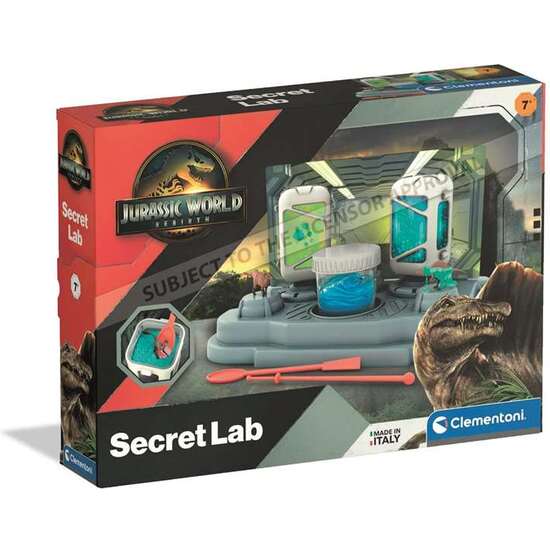 LABORATORIO DE DINOSAURIOS JURASSIC WORLD. SE ILUMINAN EN LA OSCURIDAD. 35X26X7 CM image 0