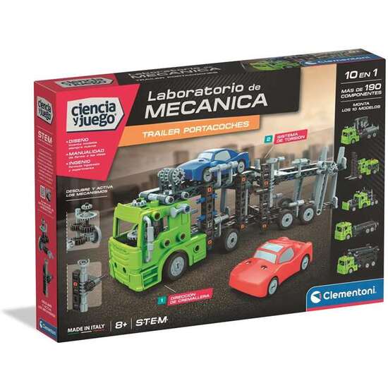 JUEGO CONSTRUCCION MECHANICS TRAILER PORTACOCHES.  39,6X27,8X6 CM. image 0