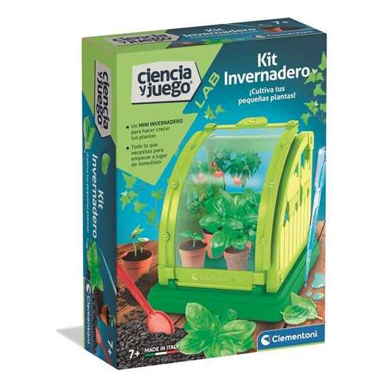 JUEGO INVERNADERO. MONTA TU MINIHUERTO CON PEQUEÑAS MACETAS.21X15X5,5 CM image 0