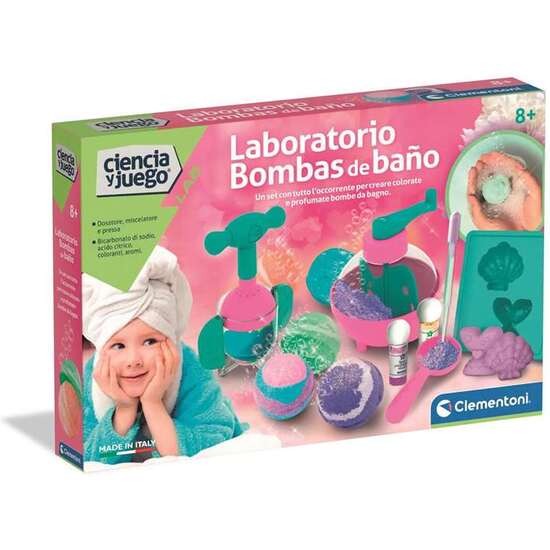 JUEGO LABORATORIO BOMBAS DE JABÓN.PARA CREAR COLORIDAS EFERVESCENCIAS DE BAÑO. 37X28,1X6,5 CM image 0