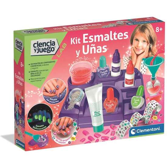 JUEGO ESMALTES Y UÑAS. CREA TUS ESMALTES DE COLORES. 37X28,1X6,5 CM. image 0
