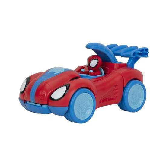 COCHE SPIDEY REX RACER 2 EN 1 ¡SE TRANSFORMA EN DINOSAURIO! LANZA DARDOS image 1