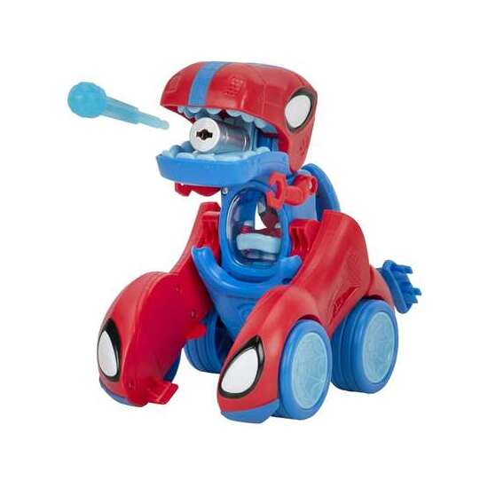 COCHE SPIDEY REX RACER 2 EN 1 ¡SE TRANSFORMA EN DINOSAURIO! LANZA DARDOS image 3