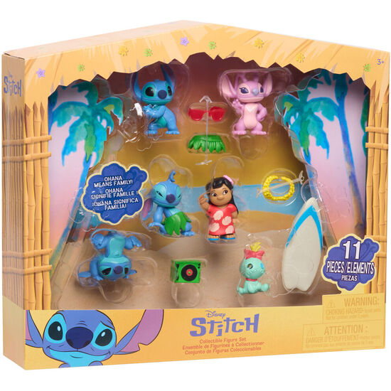 BLISTER 6 FIGURAS STITCH DISNEY 5CM image 0