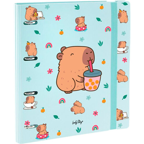 CARPETA ANILLAS BLUBBLE TEA CAPIBARA image 0