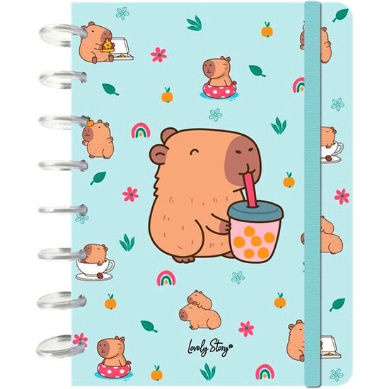 CUADERNO A5 BUBBLE TEA CAPIBARA image 0