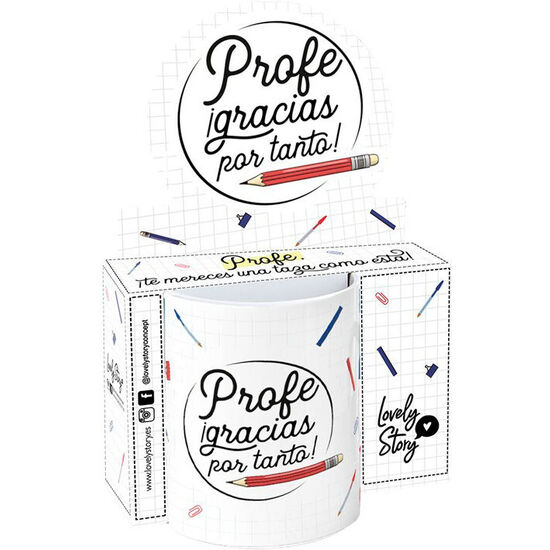 TAZA - PROFE GRACIAS POR TANTO 330ML image 0