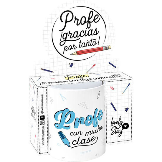TAZA - PROFE CON MUCHA CLASE 330ML image 0