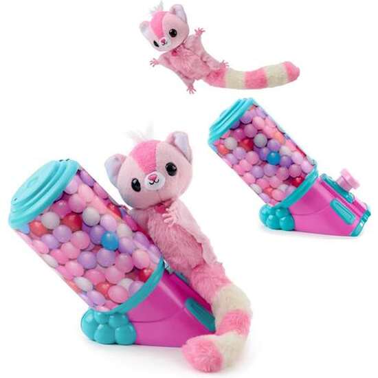FINGERLINGS ARDILLA VOLADORA.COLOCA TU ARDILLA EN SU LANZADOR, GIRA LA MANIVELA PARA CARGARLO, APLAUDE DOS VECES, ASÍ SALDRÁ VOLANDO image 1