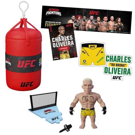 FIGURA ARTICULADA UFC PUNCHING BAG 7,5 CMS + SET LUCHA image 0
