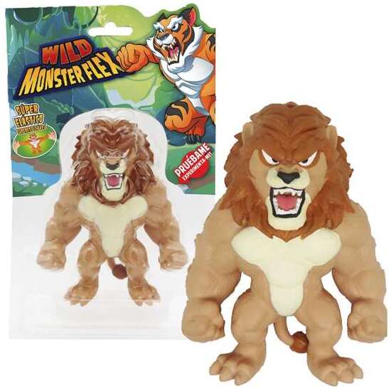 MONSTRUOS MONSTERFLEX CLASSIC ANIMALES-SALVAJES. PUEDES ESTIRAR, RETORCER Y APLASTAR,CAMBIAN DE COLOR CON EL CALOR Y SON ELÁSTICOS image 2