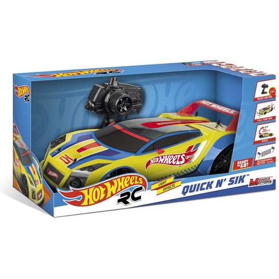 COCHE RADIO CONTROL HOT WHEELS DE BATERIA ESCALA 1:10 image 0
