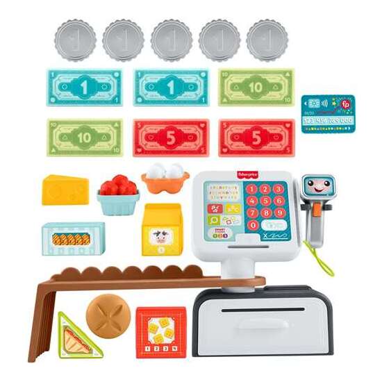 CAJA REGISTRADORA FISHER-PRICE CON CANCIONES , SONIDOS Y ACCESORIOS. 25X33X9 CM image 5