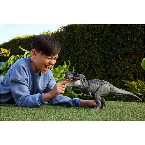DINOSAURIO ARTICULADO CON SONIDO JURASSIC WORLD T-REX ATACA. 9X21X12 CM image 1
