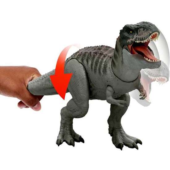 DINOSAURIO ARTICULADO CON SONIDO JURASSIC WORLD T-REX ATACA. 9X21X12 CM image 3