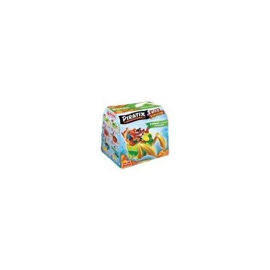 FIGURA PIRATIX WILD KINGDOM BUGGIES. INCLUYE 1 BUGGY, PIRATIX SORPRESA,TESORO EXCLUSIVO Y BANDERA. 7X9X6,5 CM - MODELOS SURTIDOS image 0